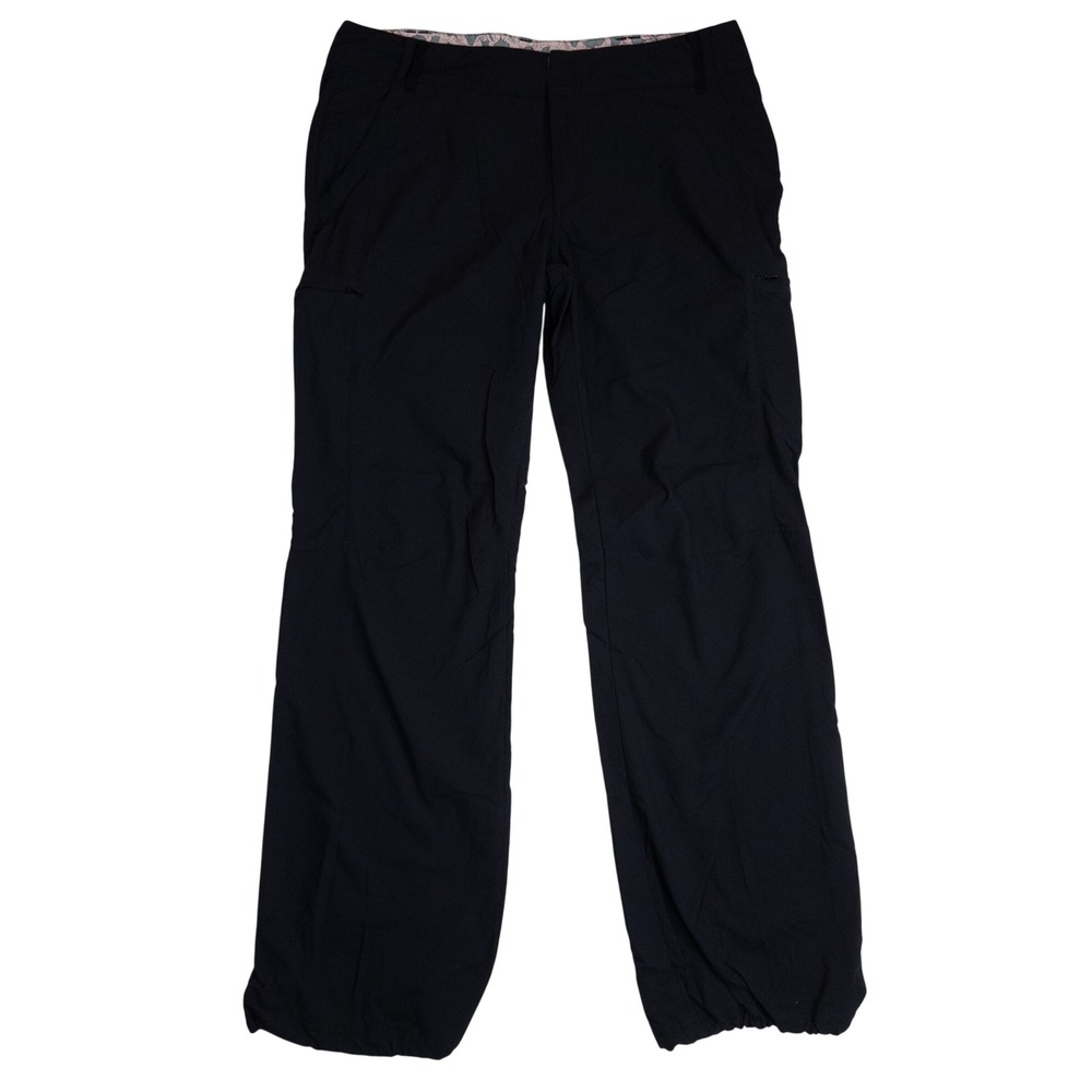 REI Hiking Cargo Pants Womens 10P Black Excellent Stretch Straight Leg‎ Nylon